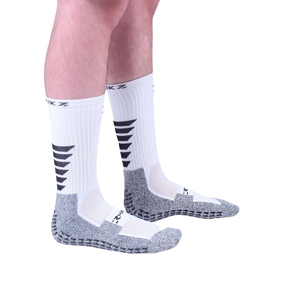 Technical Football Grip Socks White – MISS KICK